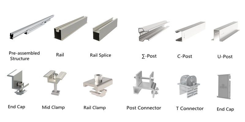 Pile mounting solutions components