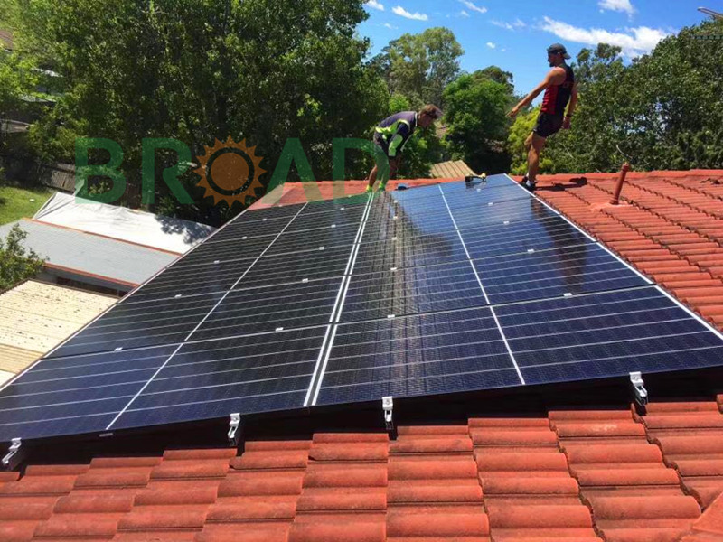 Stainless steel tile hooks for roman roof solar installation