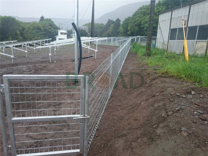 solar ground mounted fence