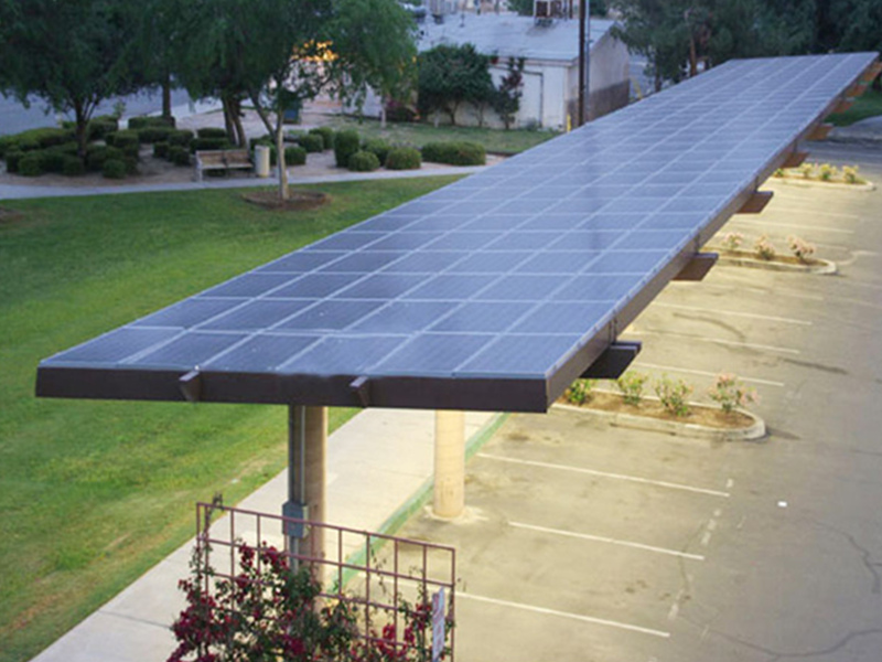 carport with solar panels